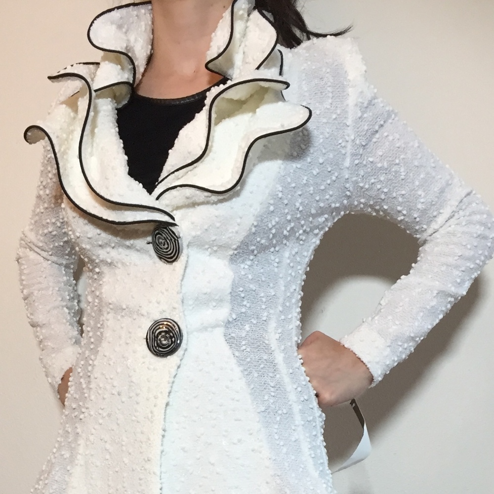 Fabulous Black and White Cocktail Jacket